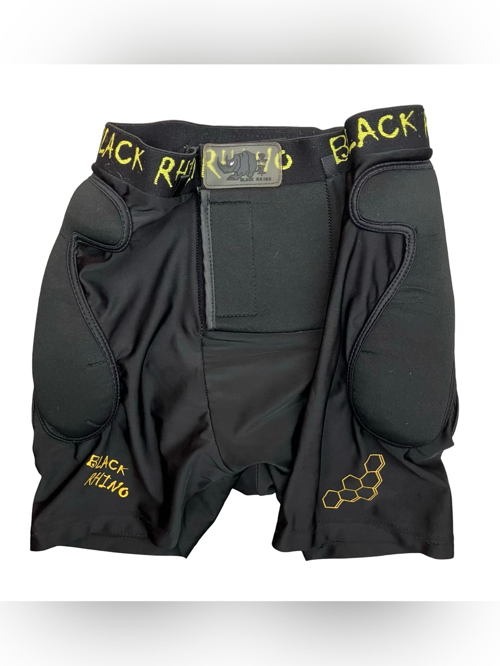 Black Rhino Padded Impact Protection Shorts Mens Small Soccer Rugby Football